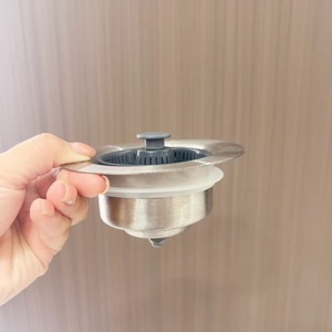 Filtro de acero inoxidable para desagüe de fregadero, fácil de limpiar, para fregadero de cocina - Product Image 2