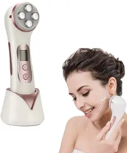 Massaggiatore facciale ad alta frequenza 5 in 1 attrezzatura RF antietà per la riduzione delle rughe dell'acne