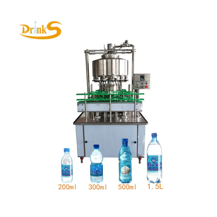 التلقائي 12 رؤساء زجاجة بلاستيكية المشروبات عصير ماكينة تعبئة مياه معدنية تركيا