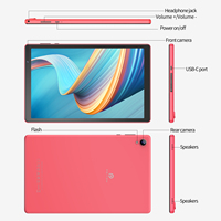 Tablet de 10.1 Pulgadas Android Quad Core 4GB RAM 32GB ROM Pantalla IPS Sistema Operativo Android 14 con Aplicaciones Educativas