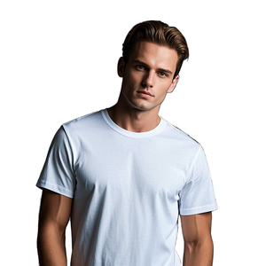 Nueva Camiseta de Algodón 100% para Hombre, Estilo Lavado Ácido, Súper Cómoda, con Logotipo Personalizado, Diseño Casual Sólido, Impresión Serigráfica - Product Image 3