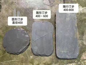 <span class=keywords><strong>Pavé</strong></span> en ardoise moderne BaoTong pour extérieur avec finition flammée et brisée, pierre de pavage grise durable pour l'aménagement paysager - Product Image 5