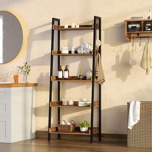 Kim loại hiện đại khung đứng Home bằng gỗ Kệ sách hiển thị kệ sách lưu trữ Organizer cho phòng khách - Product Image 3