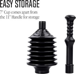 <span class=keywords><strong>Desatascador</strong></span> <span class=keywords><strong>de</strong></span> inodoros con diseño <span class=keywords><strong>de</strong></span> fuelle eficaz para desobstruir el baño - Product Image 4