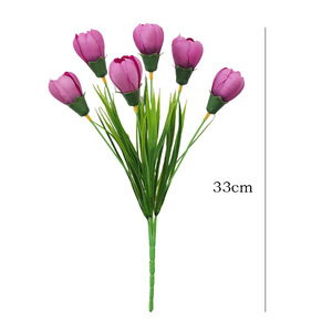 Handmade 6-Head <strong>Tulip</strong> Artificial Bouquet Living Room <strong>Table</strong> Decoration with Cross-Border Arrangements Flower Ornaments - Product Image 5