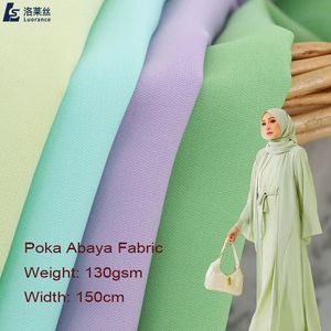 ผ้าสำเร็จรูปคุณภาพสูง 130gsm ผ้าทวิลล์ด้าน <span class=keywords><strong>SPH</strong></span> โพลีเอสเตอร์ 100% ผ้าโปก้าอะบายะสำหรับชุดมุสลิม - Product Image 1