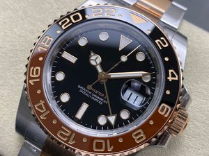 Montre GMT de qualité supérieure, mécanique, 40 mm, acier 904L VS Factory, mouvement ETA 3285, 126711, poids 172 g, bicolore or rose. - Product Image 4