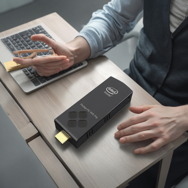 Partaker Mini PC Stick A-tom X5-Z8350 Window10 4GB+64GB 8GB+128GB USB 3.0 BT AC WiFi 4 Cores Pocket PC TV BOX Mini Computer