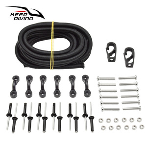 ชุดตะขอสแตนเลสสีดำสำหรับดำน้ำ KK-T03สำหรับเรือแคนูคายัค - Product Image 1