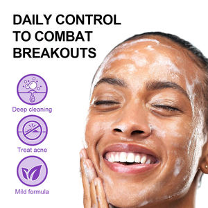 Traitement <span class=keywords><strong>de</strong></span> l'acné personnalisé pour réduire les éruptions <span class=keywords><strong>peroxyde</strong></span> <span class=keywords><strong>de</strong></span> <span class=keywords><strong>benzoyle</strong></span> nettoyant pour le visage exfoliant en douceur pour les peaux sensibles - Product Image 3