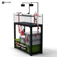 Aquarium avec filtre à lit fluidisé intégré, style industriel, petites et grandes tailles, garantie 1 an