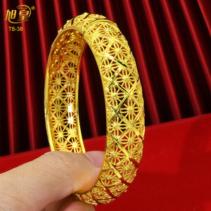 ANIID Dubai Màu Vàng Kiểu Lắc Tay Nữ Sang Trọng Ấn Độ Châu Phi Cứng Vòng Tay Quyến Rũ Cưới Ethiopia Tiếng Ả Rập Trang Sức Bán Buôn - Product Image 6
