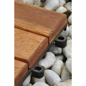 Azulejos de suelo entrelazados de madera, Pisos con drenaje, Azulejos de clic Azulejos de cubierta de acacia de madera maciza - Product Image 5