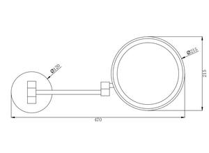 Beelee M1308F Forme Ronde LED Illuminé Salle De Bain Cosmétique Grossissant Miroir De Maquillage - Product Image 2