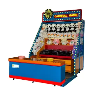 Jogo de carnaval para parques temáticos, fabricante de jogos de metal, conjunto de cabine de carnaval, lançamento de garrafas para supermercado interno