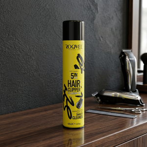 Yellow Hair Clipper 5 in 1 Cleansing Oil Shaver <b>Cleaner</b> <b>Spray</b> with Gloss 400mL Professional Grooming for Men (Chemical) - Product Image 2