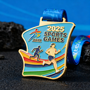 Medallas y Cordones Personalizados al por Mayor para Competiciones Deportivas, Triatlón, Maratón, Carreras, Tallas 5K y 10K - Product Image 1
