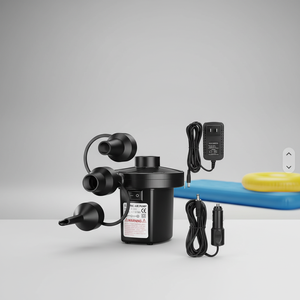 Pompe à air avec 3 embouts, <span class=keywords><strong>gonfleur</strong></span>/dé<span class=keywords><strong>gonfleur</strong></span> AC 220V-240V pour matelas pneumatique et piscine, pompe de gonflage rapide - Product Image 4