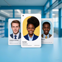 Cartes d'identité en plastique PVC au design unique, impression personnalisable en usine, NTAG215 13,56 MHz NFC RFID, étanches, contrôle d'accès