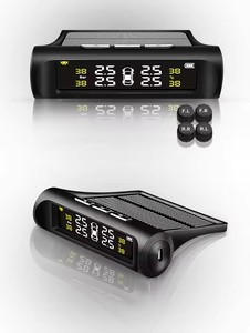 أجهزة استشعار خارجية عالمية <span class=keywords><strong>TPMS</strong></span> 4 عجلات ، شحن لاسلكي <span class=keywords><strong>TPMS</strong></span> USB/Solar شاشة LCD نظام مراقبة ضغط الإطارات للسيارات - Product Image 3