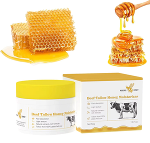 Crema Hidratante de Miel y Grasa de Res Personalizada 50g, Hidratante y Blanqueadora <span class=keywords><strong>Facial</strong></span> y Corporal para Mujeres y Hombres - Product Image 1