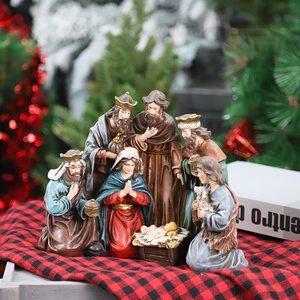 Redeco Venta de Fábrica de Set de Nacimiento con Jesús, Figuras de Resina del Belén Navideño, Decoración de Navidad para Regalo Festivo - Product Image 2