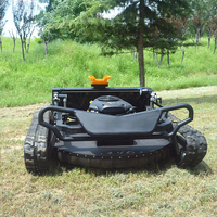 Livraison gratuite, tondeuse à gazon à moteur diesel CE EPA, machine agricole à chenilles en caoutchouc, tondeuse à gazon robotisée télécommandée