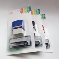 Bureau personnalisé 26 lettres plateau timbres bricolage combinaison tampon en caoutchouc auto-encreur tampon en caoutchouc
