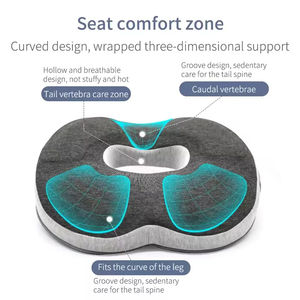 Cojín de Espuma Viscoelástica para Oficina y Videojuegos, Alivio Ergonómico para Coxis y Hemorroides para Mujeres Embarazadas, Almohadilla de Soporte Lumbar - Product Image 2