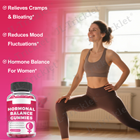 Julong OEM/ODM/OBM Gummies PMS Marque Privée Sans Sucre Vegan Équilibre Hormonal Gummies PMS pour Femmes