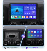 CARUPEZ Radio de Auto con Pantalla Táctil Android DSP de 10 Pulgadas, Android Auto para Jeep Universal 2007-2014