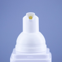 Bouteille carrée en PET de 200 ml, distributeur en plastique de 30 mm, mini bouteille à pompe à mousse réutilisable anti-fuite, emballage de bouteille à pompe à mousse de voyage