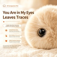 Robot de Peluche con IA para Crianza y Compañía, Alta Percepción Emocional, Ojo Biónico, Respuesta Táctil, Seguro para Bebés, Antiestático, Regalo