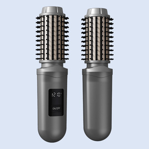 <span class=keywords><strong>Brosse</strong></span> Coiffante Portable Anti-Brûlure à Ions Négatifs 2-en-1 avec Soin des Cheveux, Peigne Lisseur et Boucleur à Dents Larges Rechargeable 2600 mAh - Product Image 6