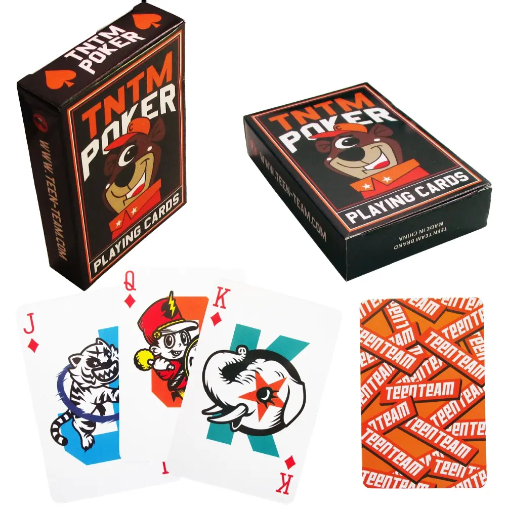 customized Cheap paper playing cards poker
