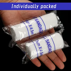 Gauze 4.2m PBT Gauze Bandage Roll Tape Rolled Gauze Wrap Breathable Gauze Wrap