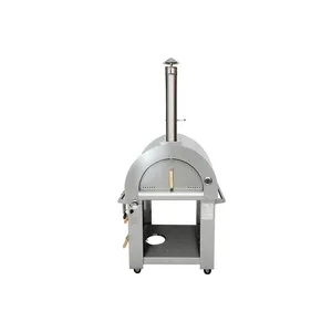 Hyxionピザオーブンホット販売イタリアンステンレス鋼耐火レンガ温度計マッチングツールBBQグリル