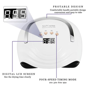 Lámpara de Uñas <span class=keywords><strong>UV</strong></span> LED Profesional SUN X27 MAX <span class=keywords><strong>para</strong></span> Manicura, Secador de Esmalte de Gel con Sensor Automático, Lámpara de Secado de Uñas de 380W - Product Image 3