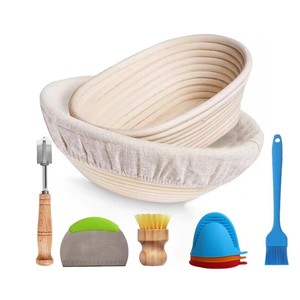 Kit Completo Danés para Hacer Pan con Batidor de Huevos, Cesta de Fermentación de Pan de Silicona y Herramientas de Repostería, Empacado en Cartón - Product Image 5