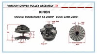 Ensemble d'embrayage primaire ZJKH Z9051, poulie d'entraînement primaire CVT pour Can Am Maverick X3 200HP UTV ATV, pièces de rechange tout-terrain