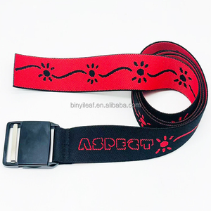 3.8CM Özel Logolu Polyester Kauçuk Kanvas Kumaş Dokuma Jakarlı Elastik Esnek Kemer Manyetik Tokalı Capeesh Kayak Kemeri Erkekler İçin - Product Image 2