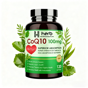 Complément alimentaire Coenzyme Q10 en poudre en vrac, capsules molles CoQ-10 pour adultes, marque privée ODM/OEM - Product Image 1