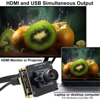 Module de caméra IMX678 4K 60FPS H.264, USB 3.0, flux simultané sans distorsion, mini webcam pour PC Windows Linux Android