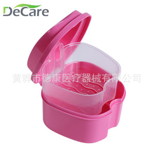 Estuche para Dentadura Postiza DeCare, Forma de Manzana, Material Plástico PP, Caja para Cuidado Dental - Product Image 3
