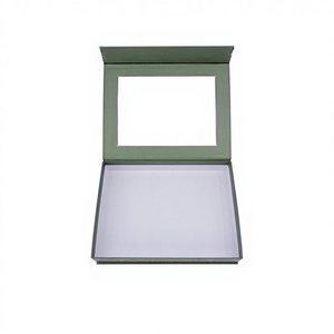 Scatola Regalo in <span class=keywords><strong>Cartone</strong></span> Verde Foresta e Nero Opaco con Finestra Trasparente per Confezioni di Tè e Prodotti Benessere - Product Image 2