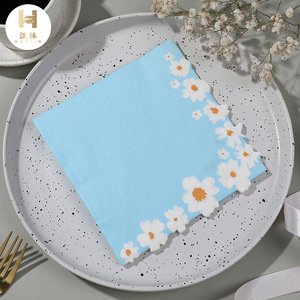 Série de serviettes imprimées Daisy - Fêtes, Anniversaires, Hôtels et Restaurants haut de gamme, Serviettes en papier jetables transfrontalières - Product Image 1
