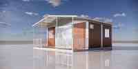 Maison mobile portable Skyacross Factory Direct de 20 pieds |   Petite maison préfabriquée moderne avec espace de vie et cuisine ouverts