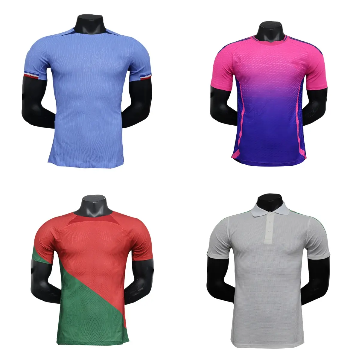 Ropa de fútbol de calidad tailandesa Países europeos camisetas de fútbol de secado rápido usan uniformes