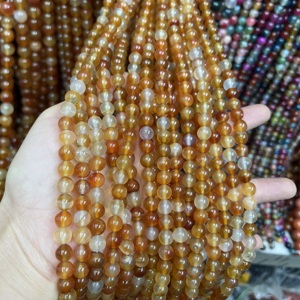Gemya bán buôn Chất lượng cao tự nhiên Carnelian mã não đỏ lỏng tự nhiên hạt đối với trang sức làm DIY - Product Image 4