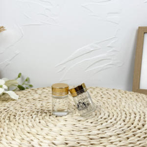 Bouteilles en verre tubulaires transparentes en verre borosilicaté de 30ml avec bouchon à vis en aluminium - Product Image 2